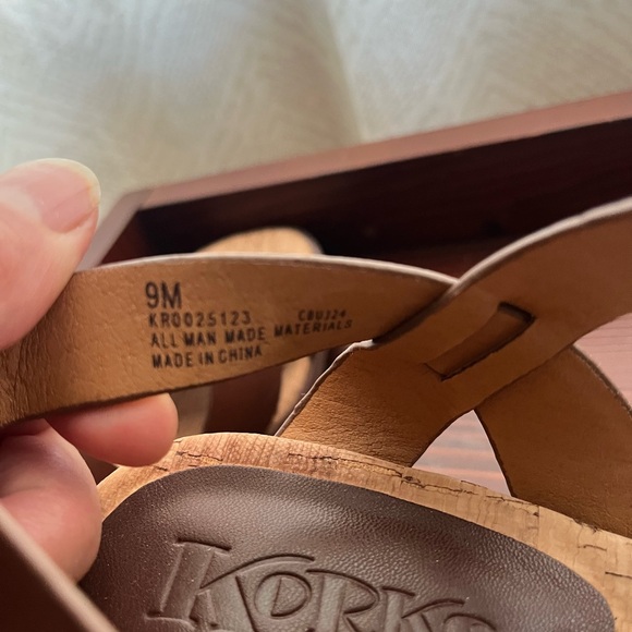 Brown Leather Pacye Block Heel Sandals - Picture 6 of 6